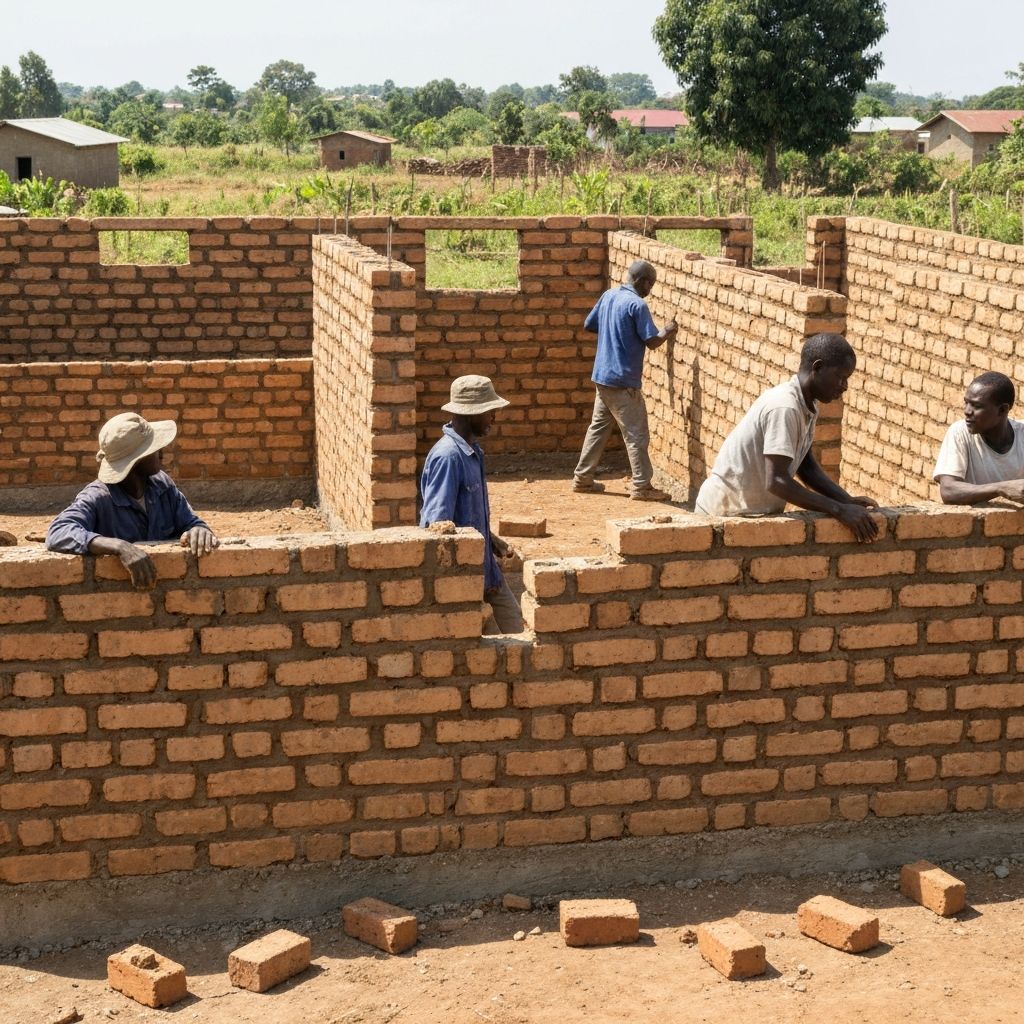 School construction progress